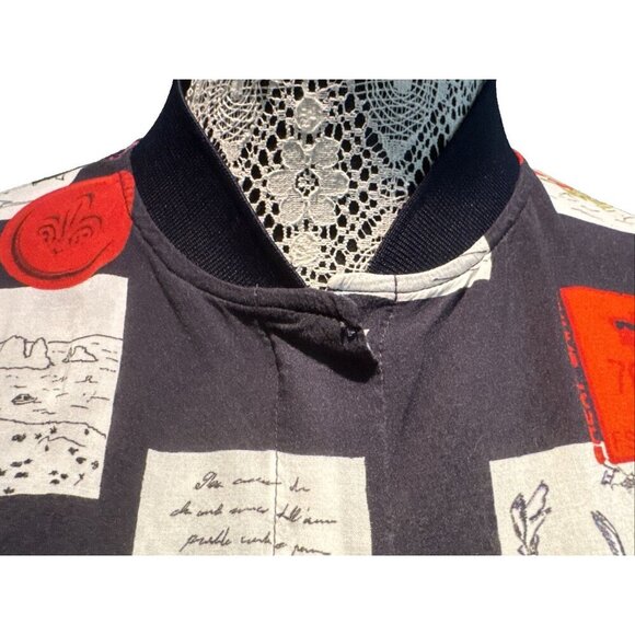 Milano made in ITALY, Women Blouse long sleeve, Size 38, Nautical print - Picture 6 of 13